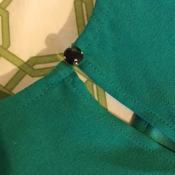 kate spade® ♠️ Cascading Ruffle Dress Emerald Green Holiday Size 3 - Picture 6 of 9